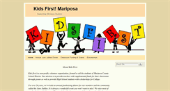 Desktop Screenshot of kidsfirstmariposa.org